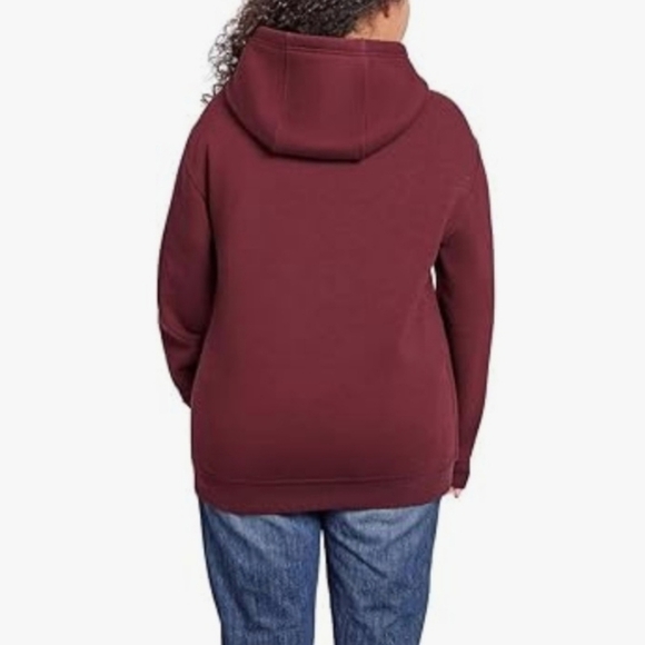 Kirkland Signature Hoodie Pullover Heavyweight Sweatshirt Red Women's XL - Picture 4 of 16